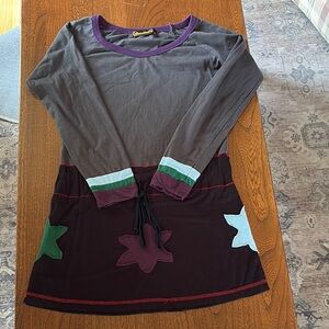Luna Claire Beautiful Tunic with Cute Stars and Colors medium